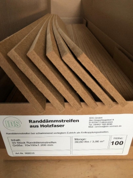 Randdämmstreifen aus natürlicher Holzfaser